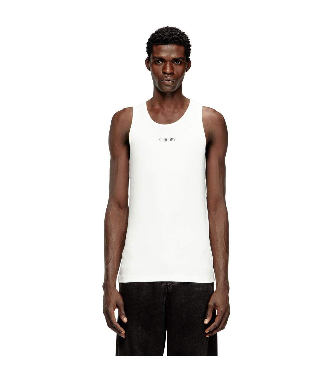 Débardeur Motif/style Logo Homme Blanc Diesel-2