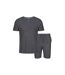 Ensemble de pyjama classic homme gris anthracite Light And Shade