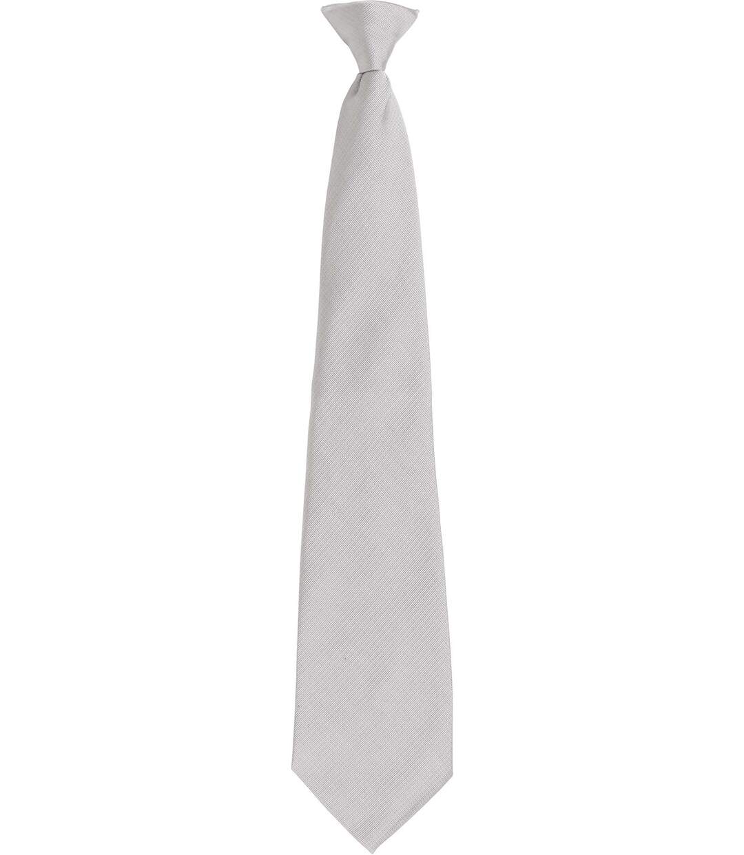 Cravate de sécurité à clip - PR785 - gris silver-2
