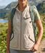 OGALO 211260U001 Gilet sans manches pour femme : Confort naturel en pur coton et élégance décontractée-1