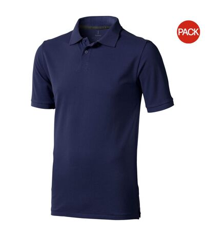 Lot de 2  polos manches courtes calgary homme bleu marine Elevate