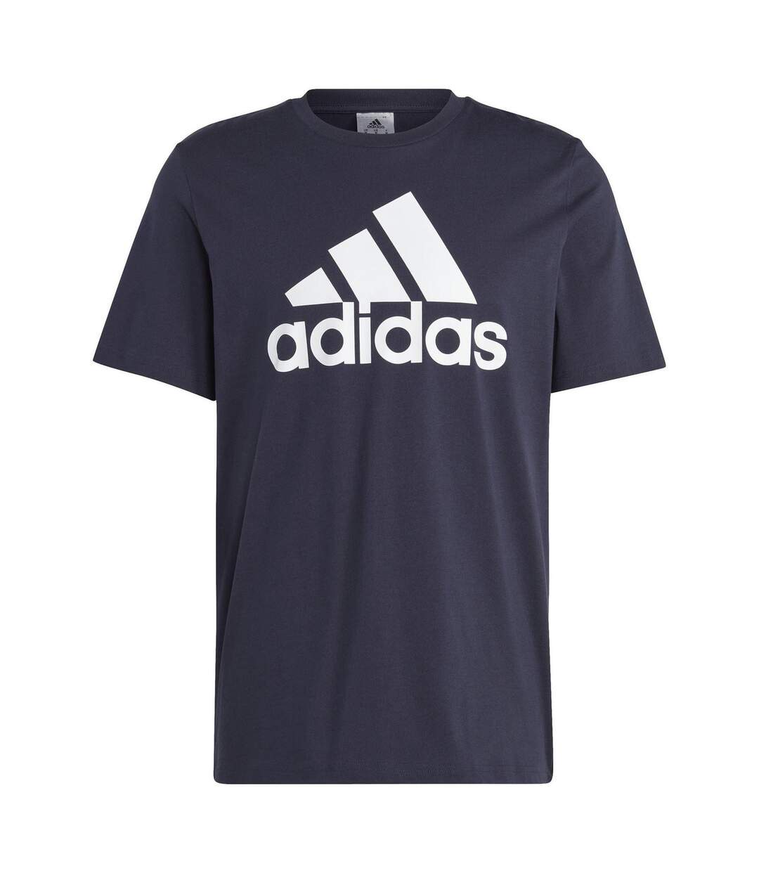 Mens Essentials Logo Cotton T-shirt Navy Adidas-2