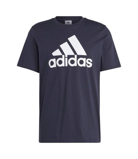 Mens Essentials Logo Cotton T-shirt Navy Adidas