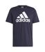 Mens Essentials Logo Cotton T-shirt Navy Adidas-2