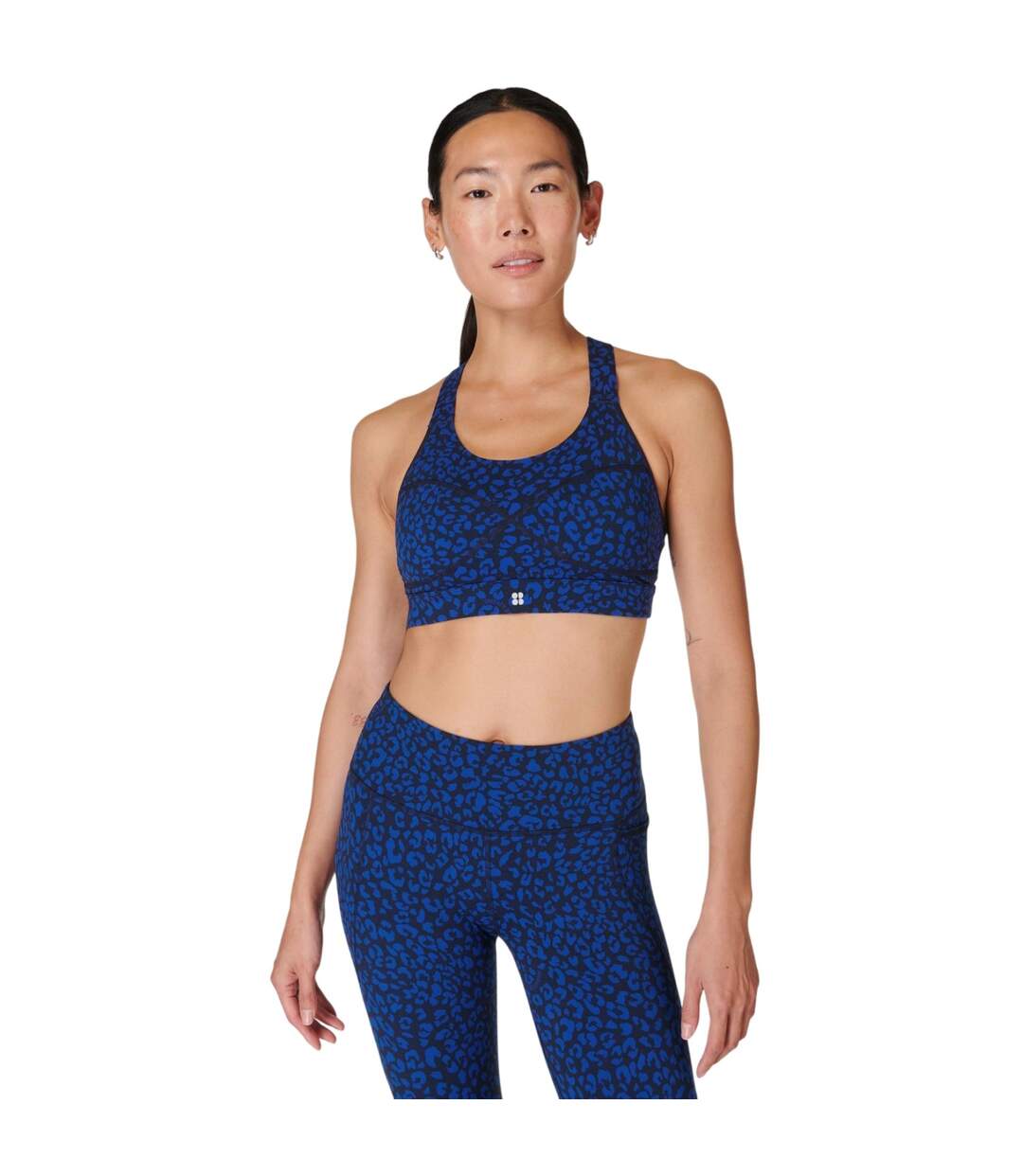 Brassière De Sport Motif/style Imprimé Léopard Power Femme Bleu Sweaty Betty-4