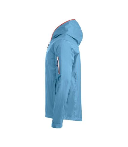 Clique Mens Seabrook Hooded Jacket (Sky Blue) - UTUB121