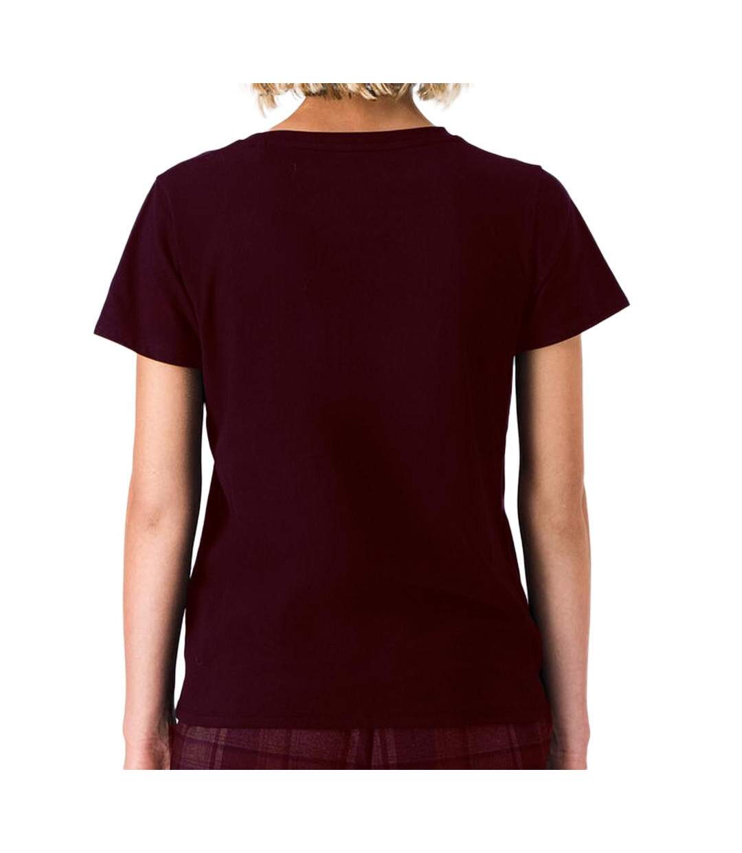 T-shirt marron femme teddy smith ribelle-2