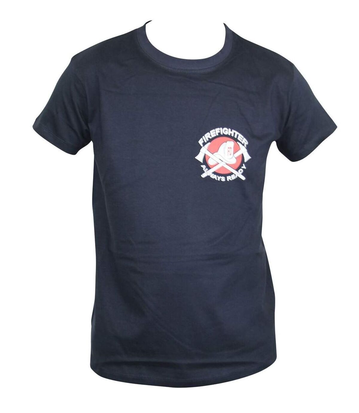 T-shirt homme manches courtes - Pompiers américains - 4016 - bleu marine