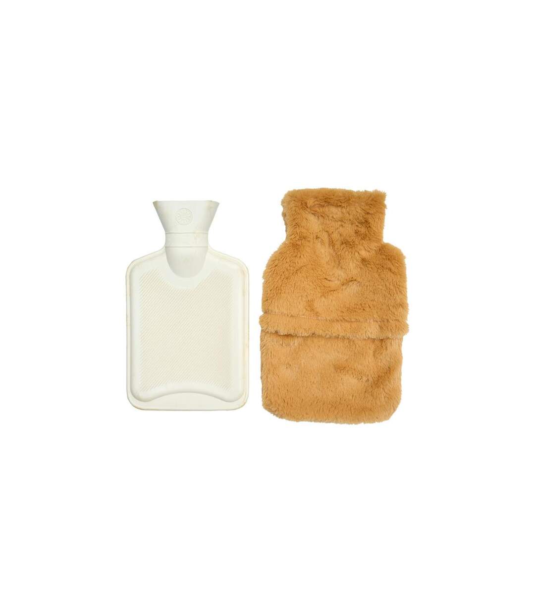 Bouillotte Imitation Fourrure Capybara 1L Marron-4