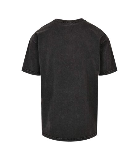 T-shirt Motif/style Délavé À L'acide Adulte Noir Build Your Brand