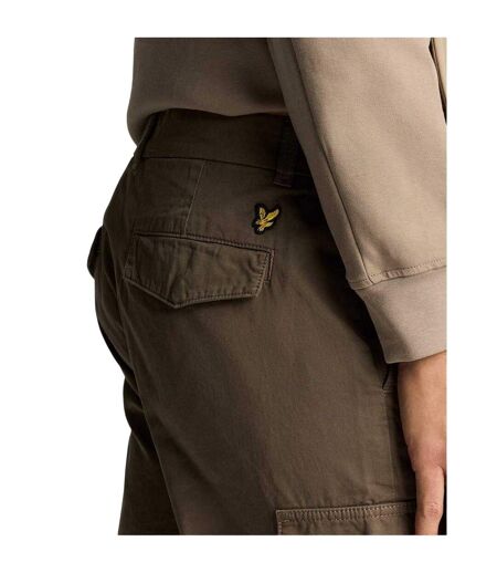 Mens Relaxed Fit Cargo Trousers Khaki Ash Lyle & Scott