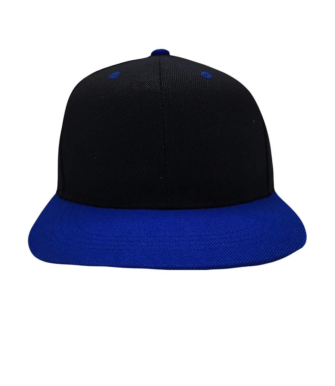 Beechfield Unisex Original Flat Peak Snapback Cap (Black/Royal Blue) - UTRW262-3