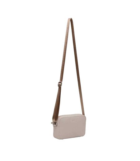 Logo Leather Crossbody Bag One Size Chalk Firetrap