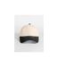Casquette De Baseball Motif/style Rétro Et Contrasté Adulte Blanc Cassé Vieux Noir Beechfield-2