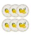 Lot de 6 Assiettes à Dessert Citron 19cm Multicolore-2