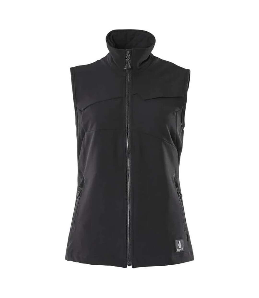 Womens/ladies Accelerate Stretch Lightweight Gilet Black Mascot-1