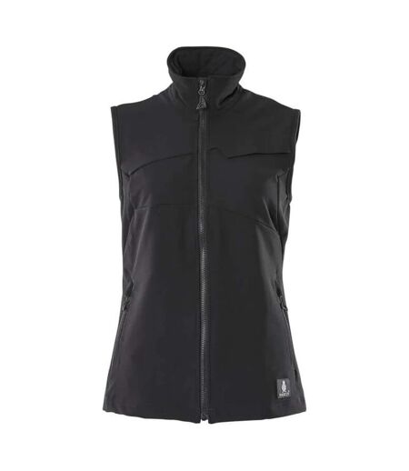 Womens/ladies Accelerate Stretch Lightweight Gilet Black Mascot