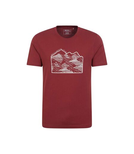 T-shirt homme bordeaux foncé Mountain Warehouse