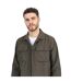Veste-chemise Motif/style Uni Homme Vert Kaki Brave Soul-4