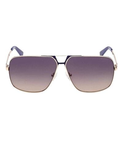 Lunettes De Soleil Motif/style Dégradé Homme Taille Unique Bleu Jaune Or Guess