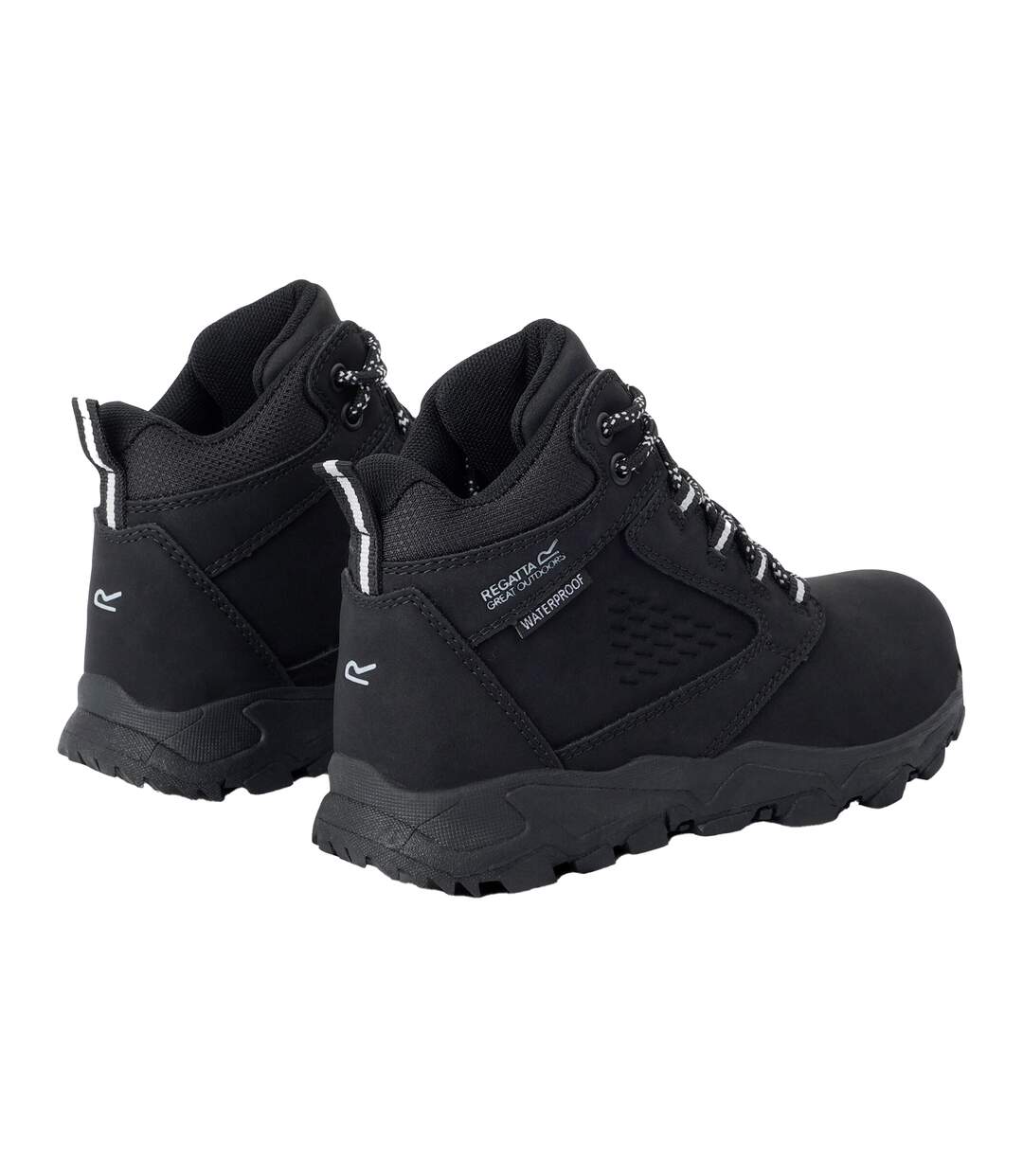 Childrens/kids Amble Walking Boots Black Regatta-2