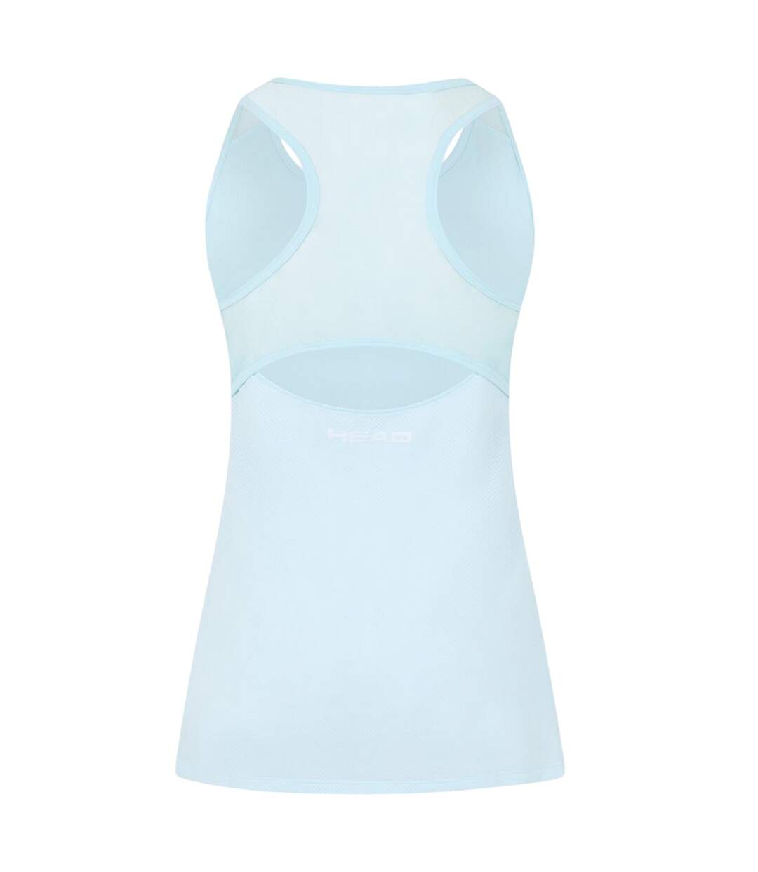 Womens/ladies Spirit Scoop Neck Tank Top Blue Head-2