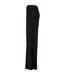 Womens/ladies Modal Wide Leg Yoga Pants Black Urban Classics-3