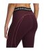 Legging Motif/style Texturé Femme Bordeaux Foncé Under Armour-4