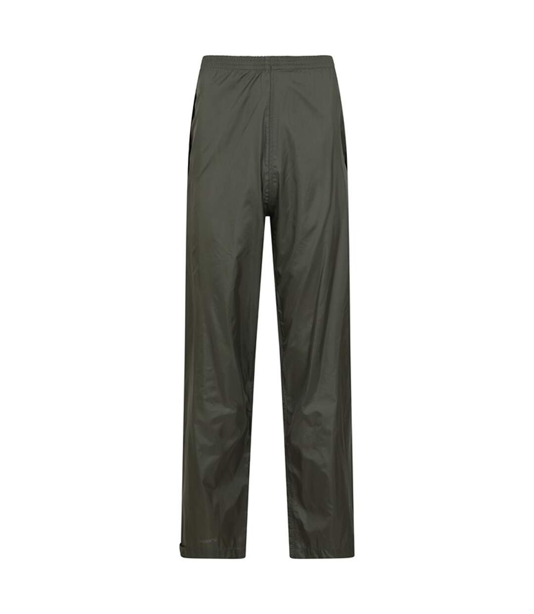 Mens pakka waterproof over trousers khaki green Mountain Warehouse-1