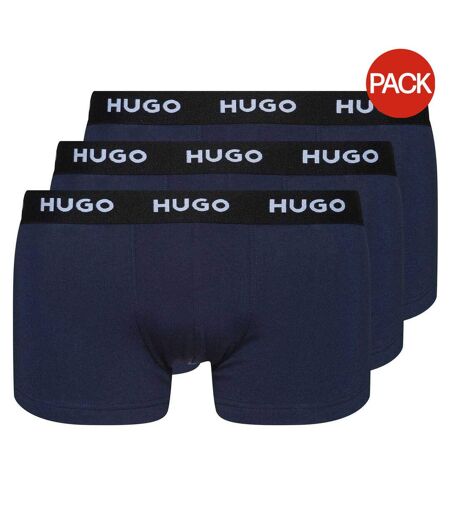 Lot De 3  Boxers Homme Bleu Marine Hugo