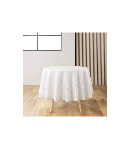 Nappe Ronde Imprimé Piana 180cm Naturel