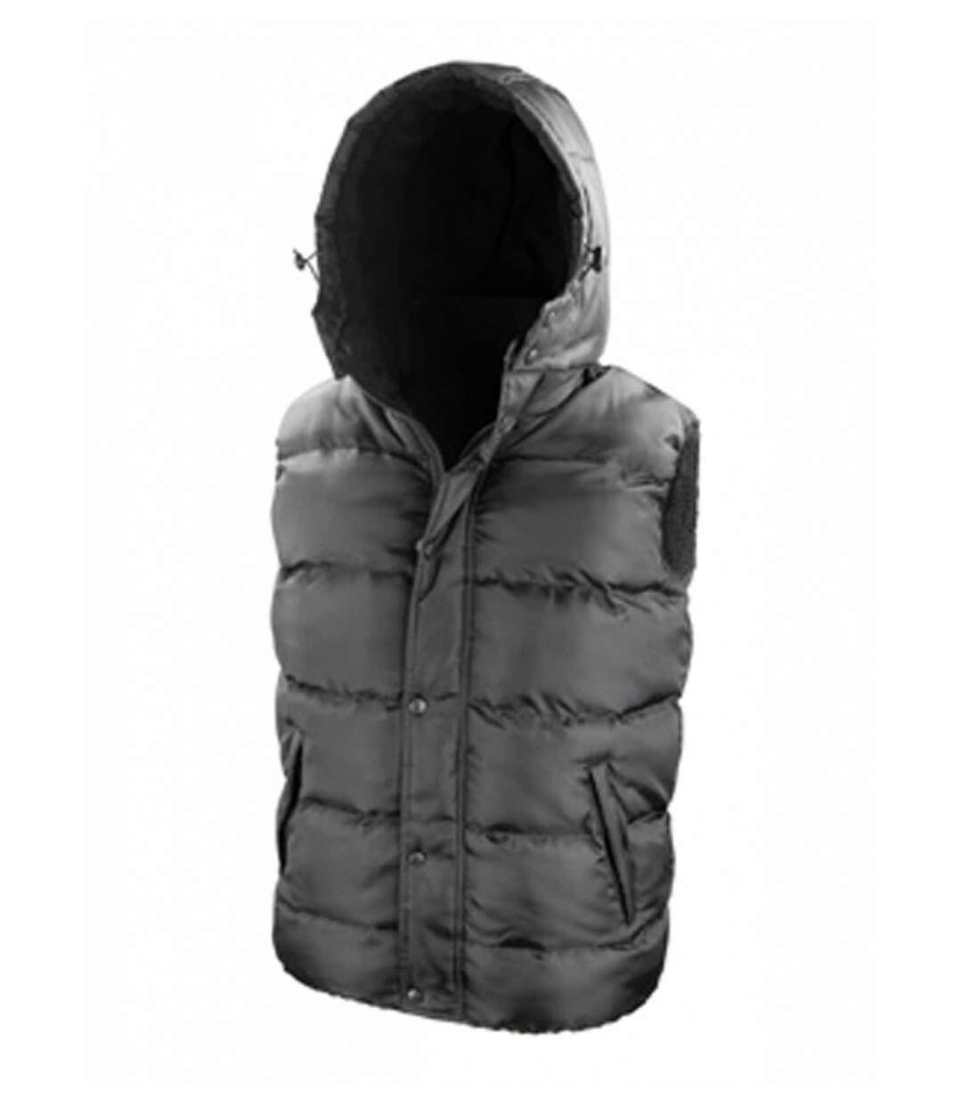 Doudoune anorak sans manches bodywarmer - R223X - noir