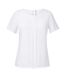 Blouse Manches Courtes Felina Femme Blanc Brook Taverner-2