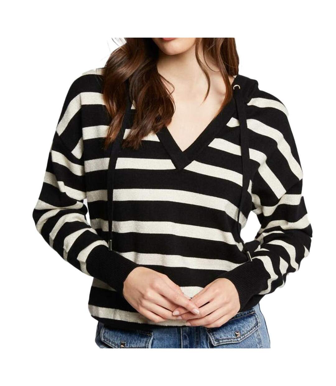 Pull noir femme morgan ballo-1