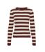 Pull beige/rouge femme vero moda chili-1