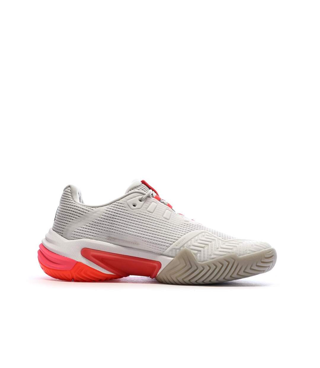 Chaussures de tennis blanches/roses femme adidas barricade-2