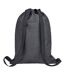 Sac À Cordon Gothenburg 43 Cm X 33 Cm Gris Foncé Gris Clair Chiné Bags2Go-2