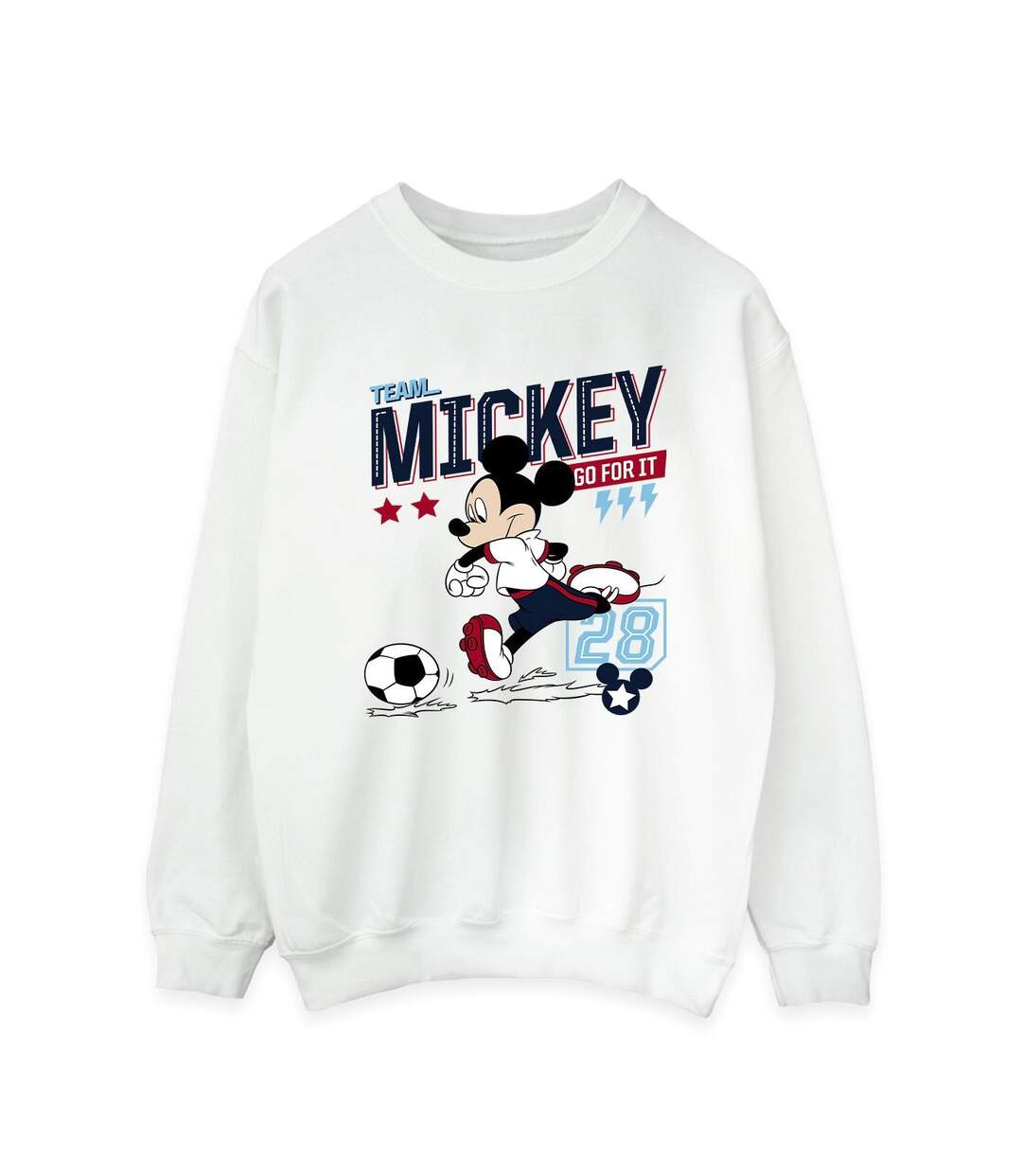 Disney Pantalon de survêtement Mickey Mouse Team Mickey Football Womens/Ladies (Blanc) - UTBI28818-1