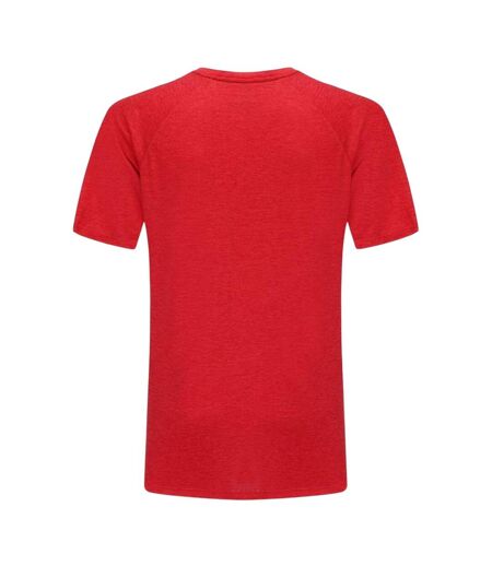 Mens Chest Logo T-shirt Red Melange Marl Everlast