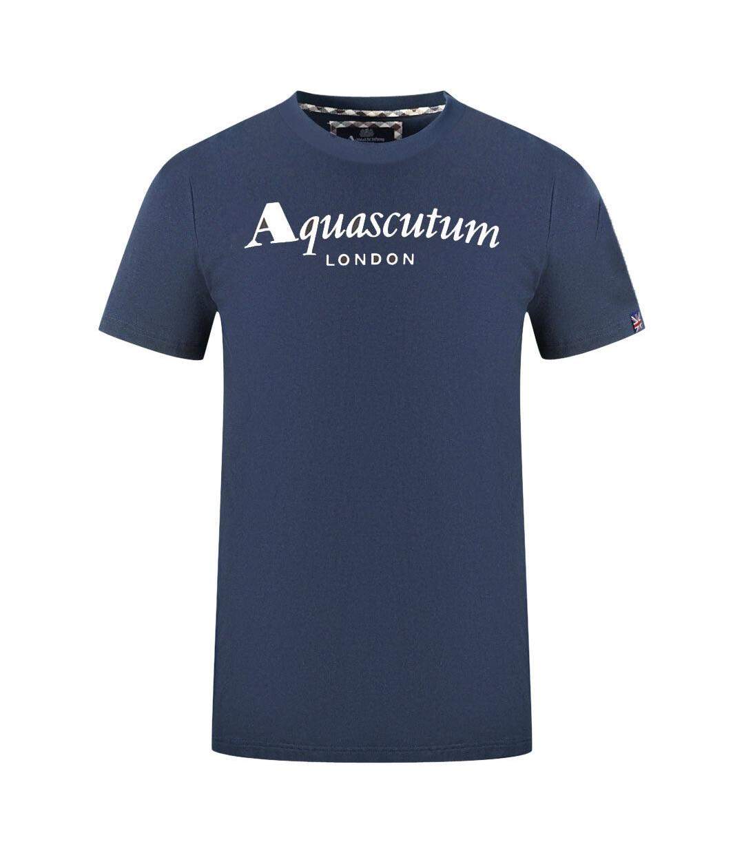 T-shirt London Homme Bleu Marine Aquascutum-1