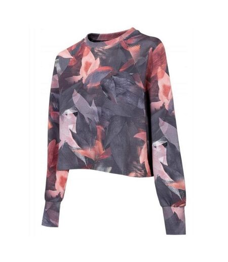 Womens/ladies H4z22 All-over Print Sweatshirt Multicoloured 4F