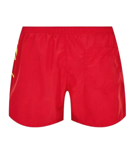 Short De Bain Motif Logo Homme Rouge Moschino
