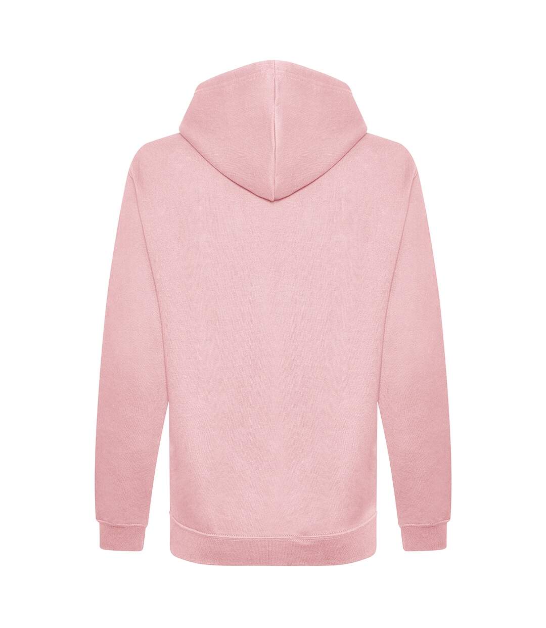 Mens organic hoodie baby pink Awdis