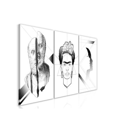 Paris Prix - Tableau Imprimé facial Composition 3 Panneaux 60x120cm