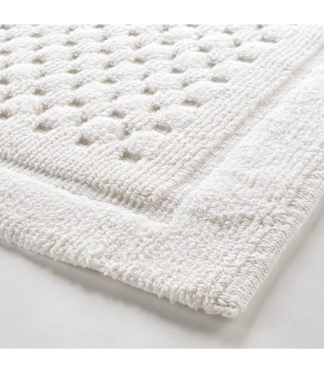 Tapis de Bain Jacquard Damaris 50x80cm Blanc-2