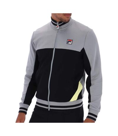 Veste de survêtement gris/noir homme fila tiebreaker - l