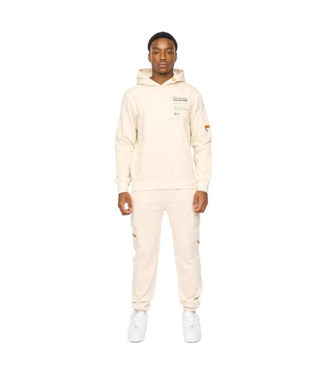 Mens Adamsberg Hoodie And Joggers Set Off White Duck And Cover-1
