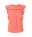 Blouse Manches Volantées Bileina Femme Corail Boss-2