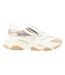 Womens/ladies Possession-e Platform Trainers Cream Steve Madden-1