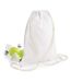 Sac De Gym Unisexe Taille Unique Blanc Bagbase-1